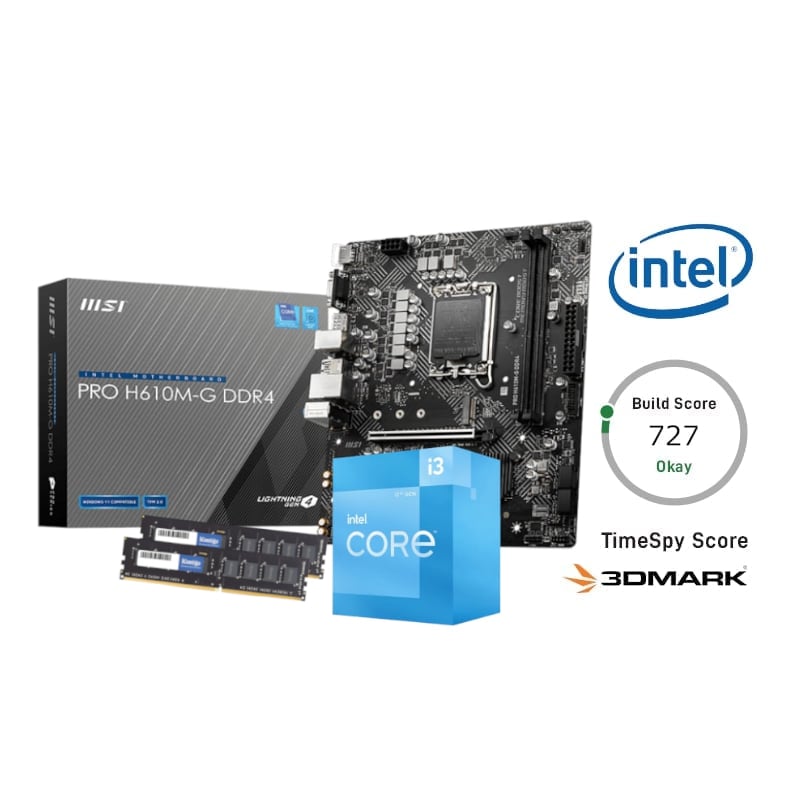 PCBuilder Intel Core i3-12100 LEVEL UP Core Upgrade Kit 