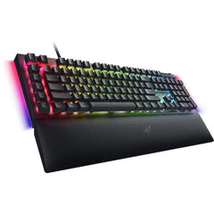 Razer BlackWidow V4 Chroma RGB Green Clicky Switches USB Wired Mechanical Gaming Keyboard - Black RZ03-04690100-R3M1 