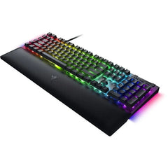 Razer BlackWidow V4 Chroma RGB Green Clicky Switches USB Wired Mechanical Gaming Keyboard - Black RZ03-04690100-R3M1 